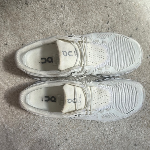 On Running Cloud White Athletic Shoes - Picture 2 of 3